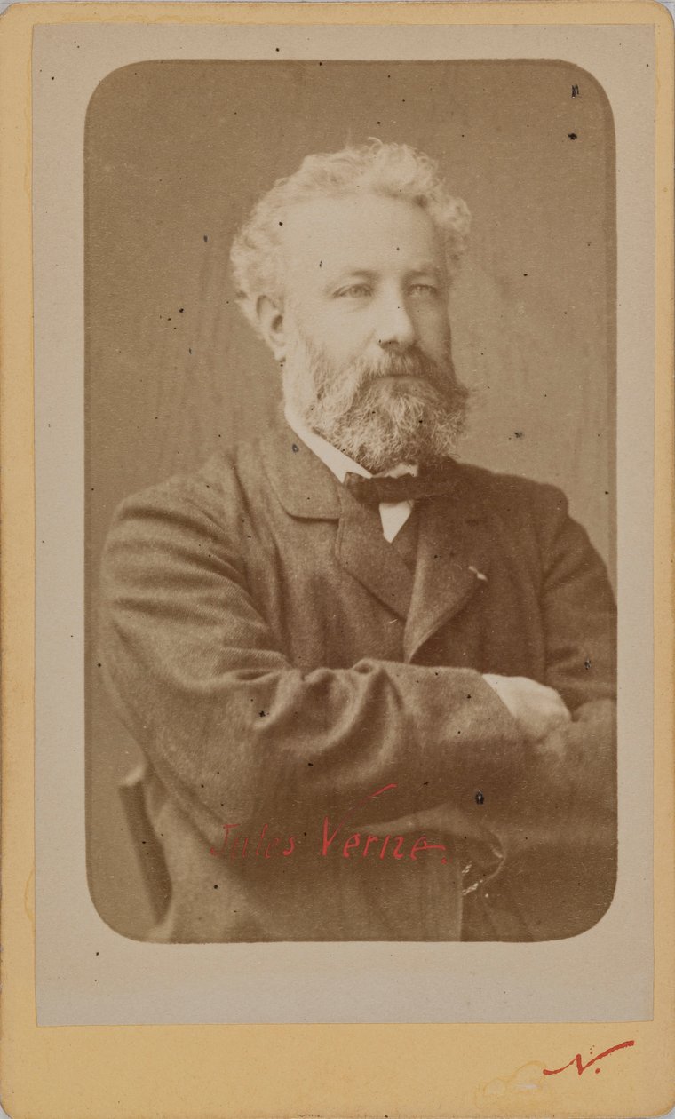 Porträtt av Jules Verne 1828-1905, ca. 1870. av Photo studio Nadar.