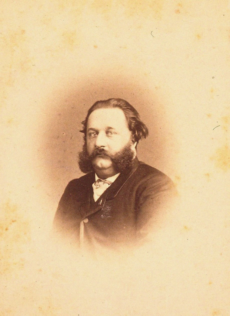 Porträtt av kompositören Alfred Jaëll 1832-1882, 1866. av Photo studio Paetz.