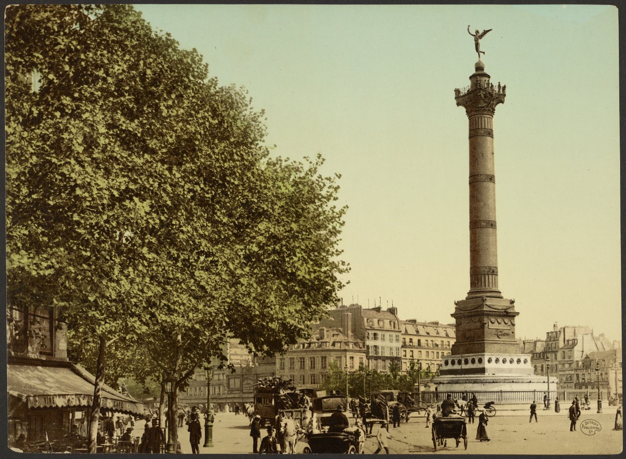 [Colonne de Juillet, Place de la Bastille, Paris, Frankrike]. av Photochrom Zürich
