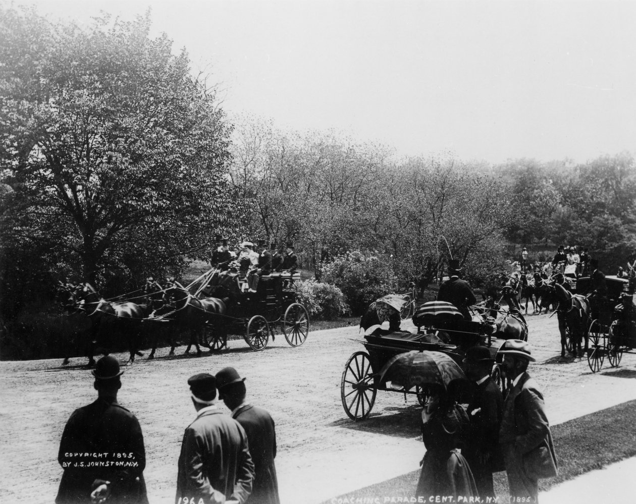 Coaching, Central Park (s/v foto) av Photographer American