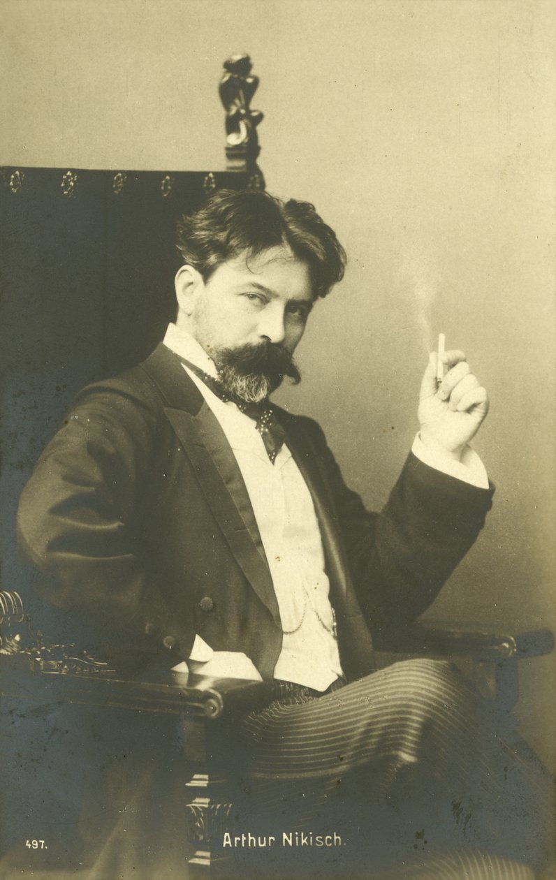 Arthur Nikisch, ungersk dirigent (svartvitt foto) av Photographer Austrian