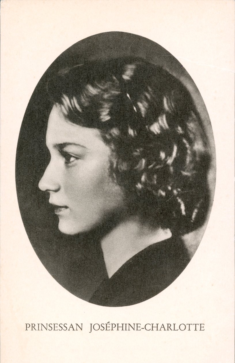 Prinsessan Josephine-Charlotte av Belgien (svartvitt foto) av Photographer Belgian
