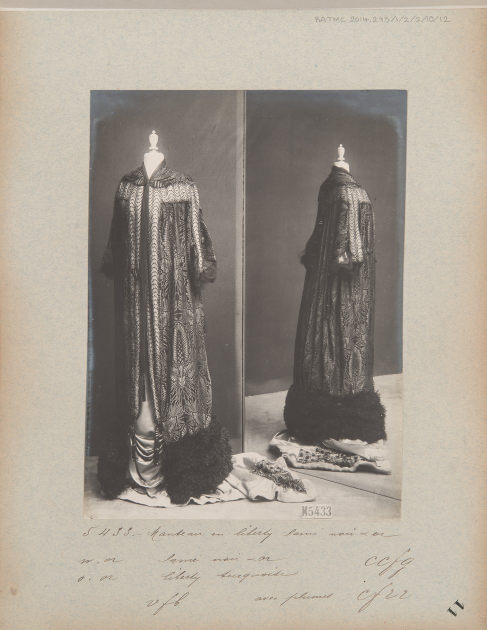 Albumsida: House of Worth, Evening Coat av Photographer French