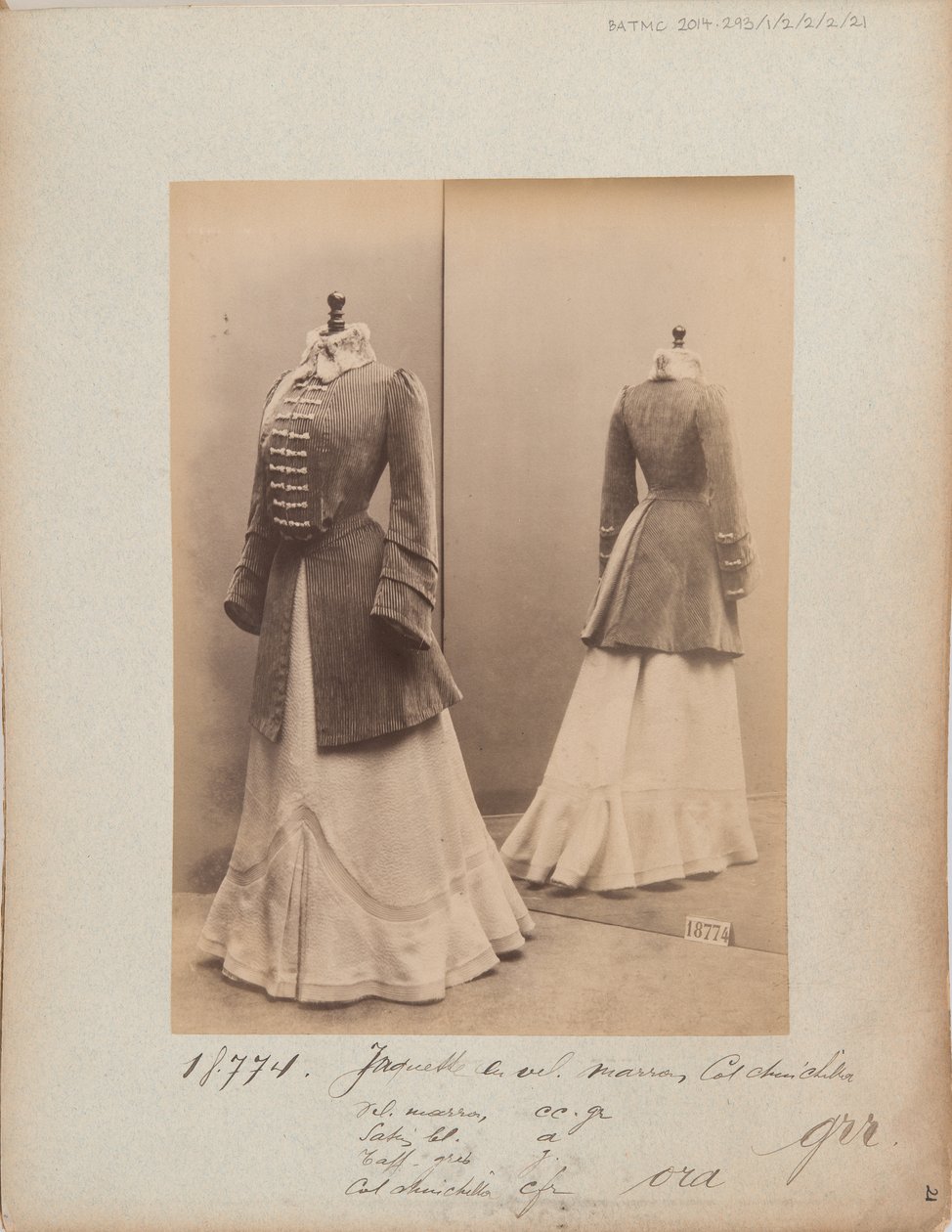 Albumsida: House of Worth, Jacket av Photographer French