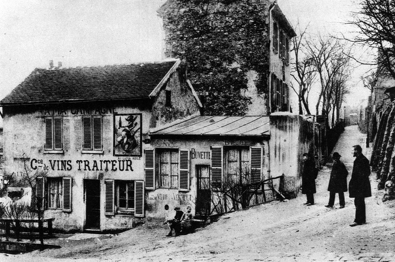 Cabaret des Assassins, Cabaret du Lapin Agile, Rue des Saules (s/v foto) av Photographer French