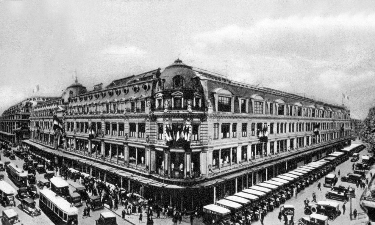 Den goda marknaden, c. 1910 (s/v foto) av Photographer French