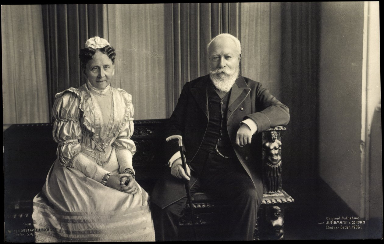 Storhertiginnan Luise av Baden, Fredrik I, Liersch av Photographer German