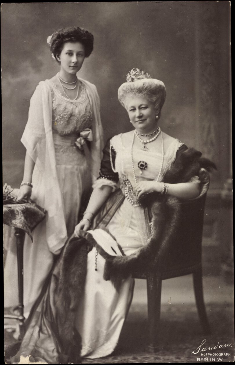 Wohlfahrts Vykort, Kronprinsessan Luise, Victoria av Photographer German