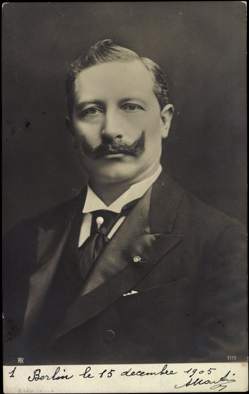 Unge kejsaren Wilhelm II, porträtt, mustasch, RPH av Photographer German