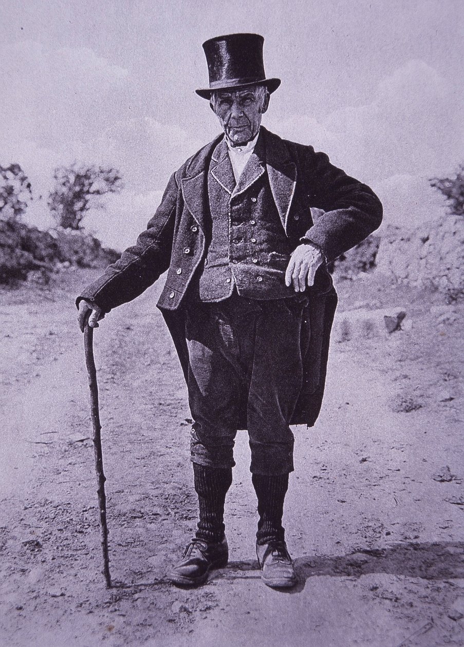 Sydirländsk gentleman, ca 1910 (s/v foto) av Photographer Irish