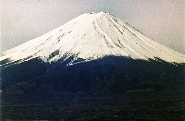 Mount Fuji, sett från sjön Kawaguchi (foto) av Photographer Japanese
