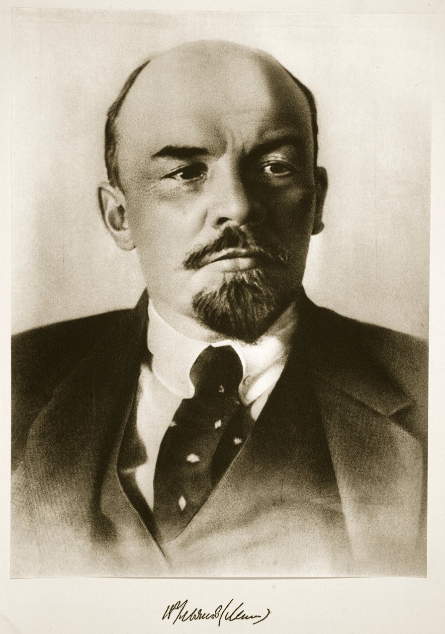 Lenin (fotogravyr) av Photographer Russian