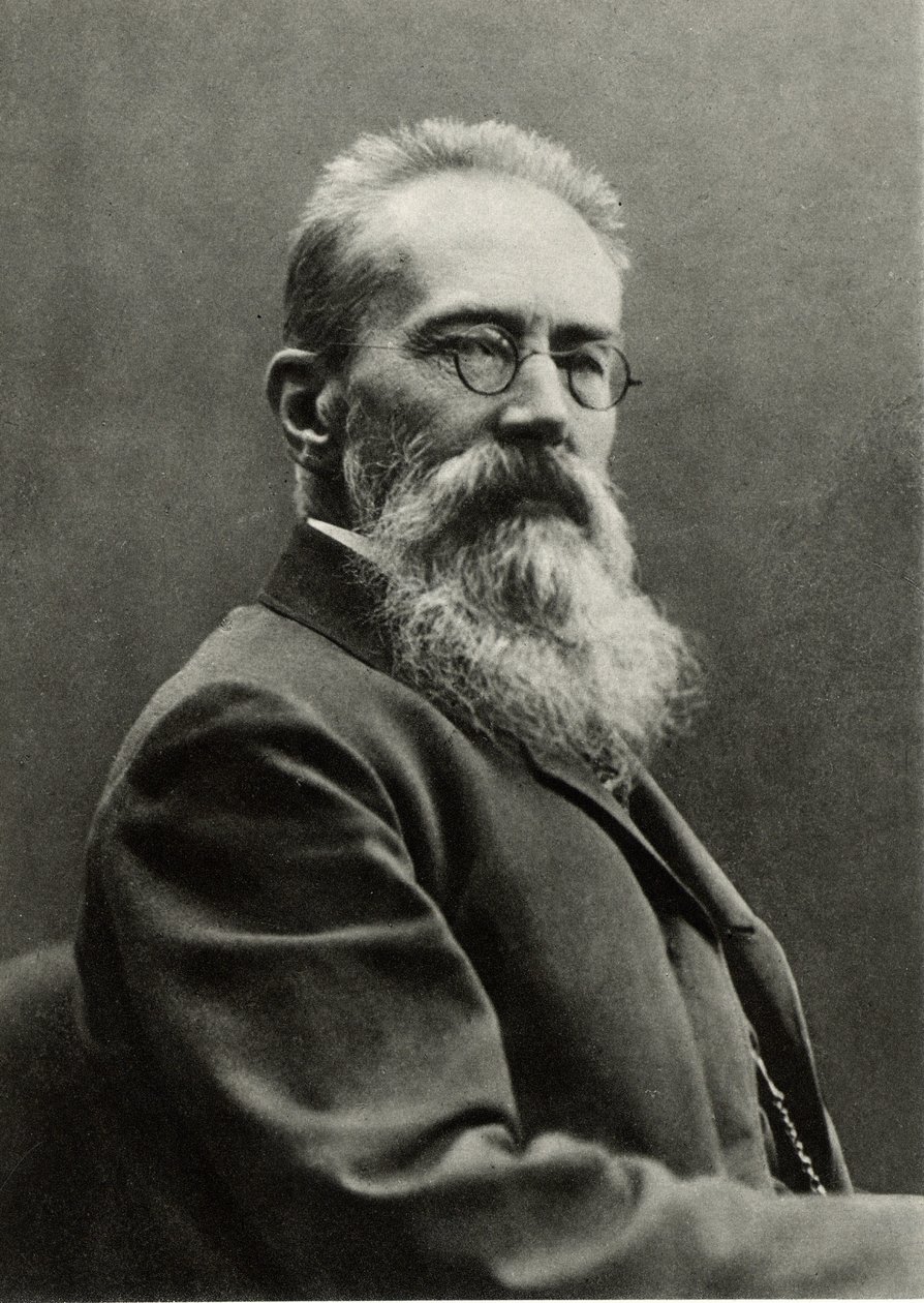 Nikolaj Andrejevitj Rimskij-Korsakov (svartvitt foto) av Photographer Russian