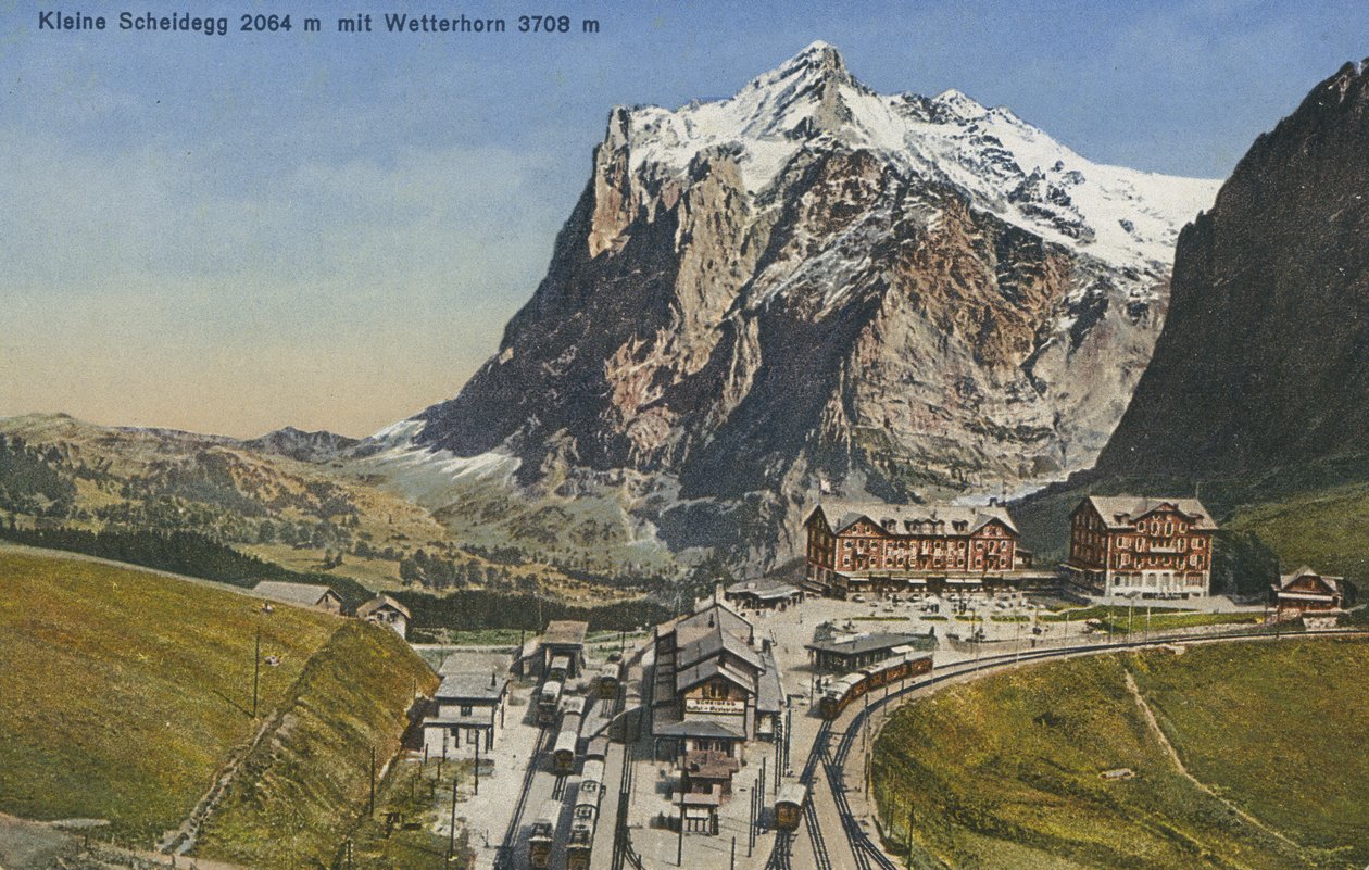 Kleine Scheidegg, Schweiz (färgfoto) av Photographer Swiss