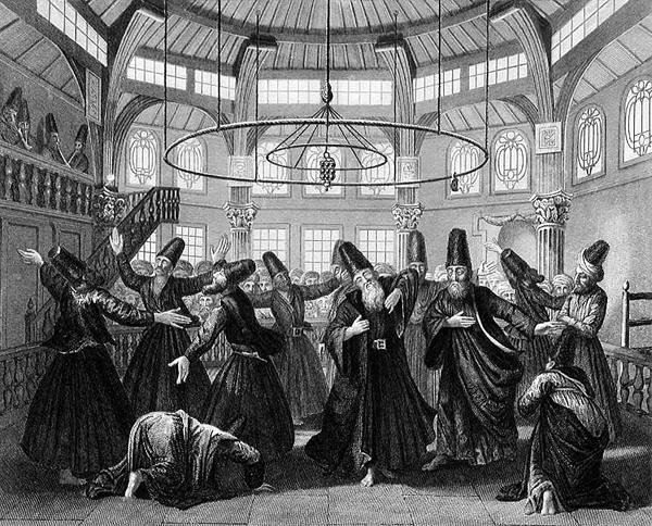 The Dance of the Dervishes, graverad av W. Forrest, från 