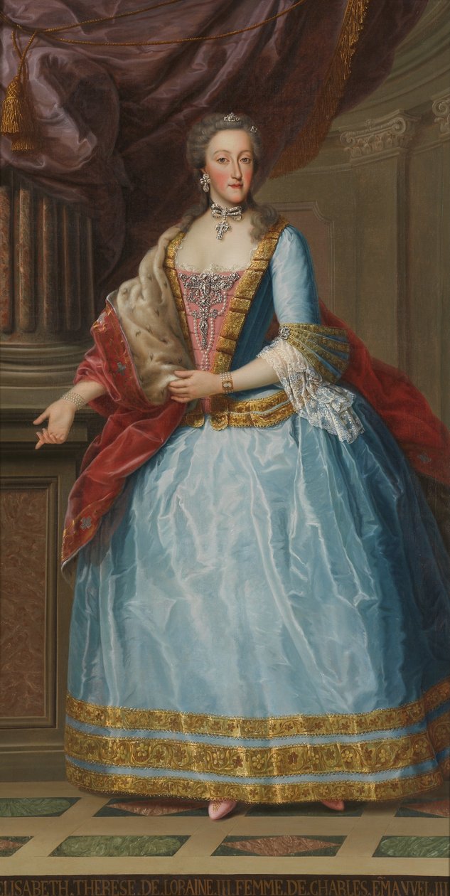 Porträtt av Elizabeth av Lorraine av Piedmontese painter