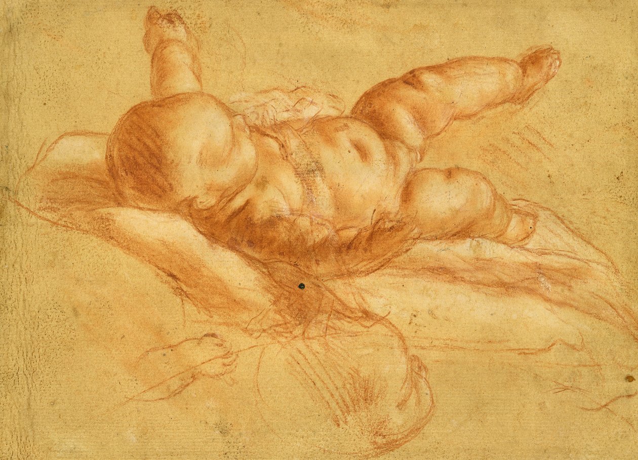 Studie av ett nakent spädbarn av Pier Francesco Mola