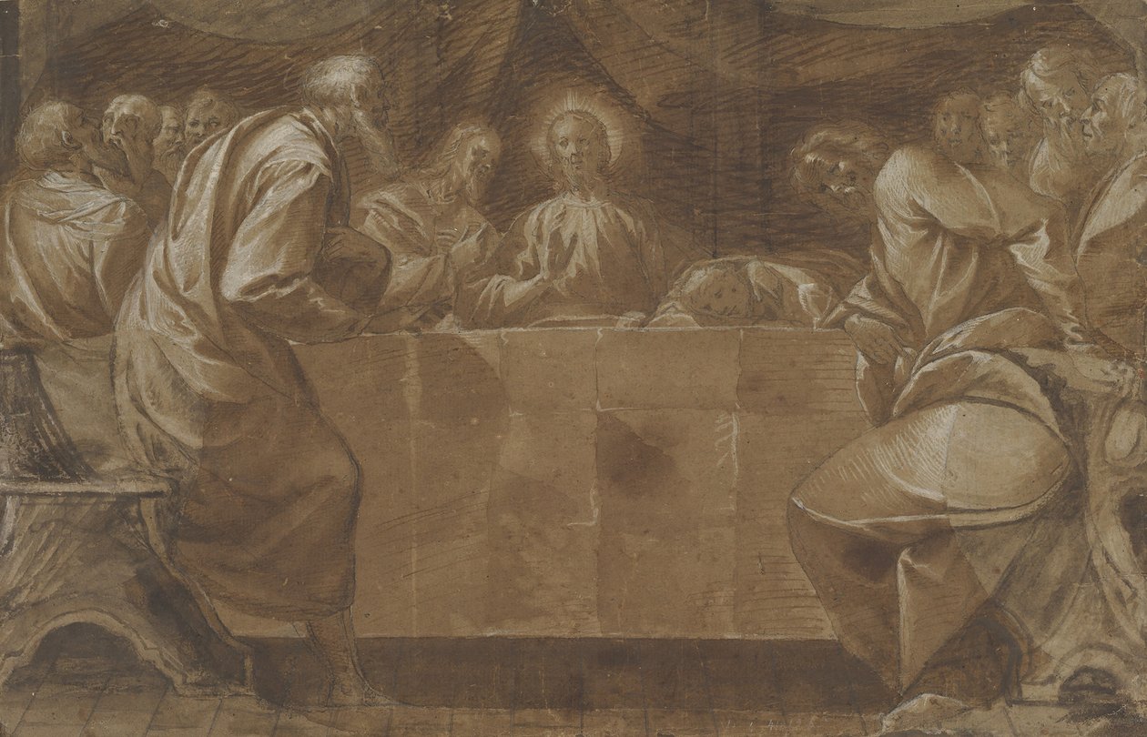 Den sista måltiden, ca. 1608. av Pier Francesco Mazzucchelli