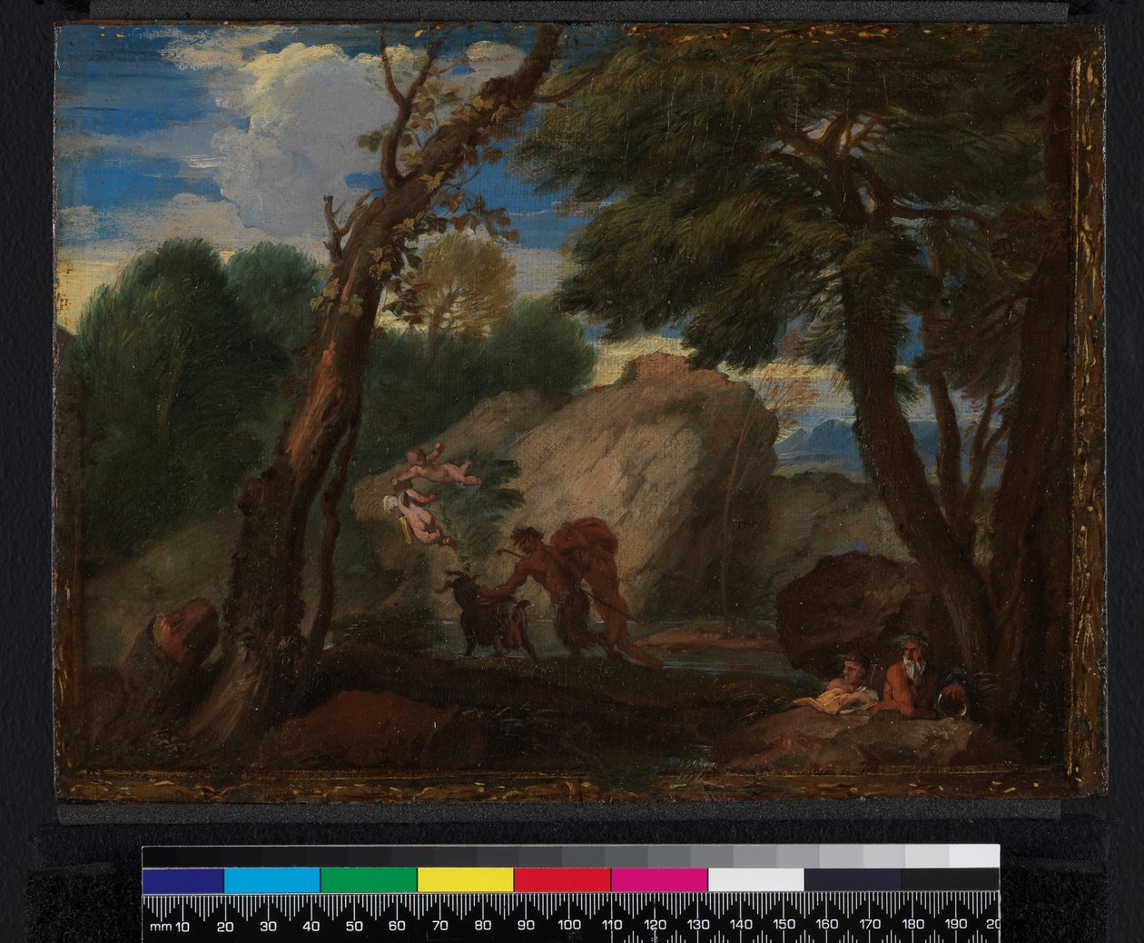Landskap med mytologiska figurer, före 1666 av Pier Francesco Mola