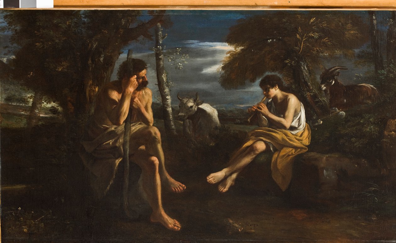Merkurius sätter Argus i sömn, c.1645-55 av Pier Francesco Mola