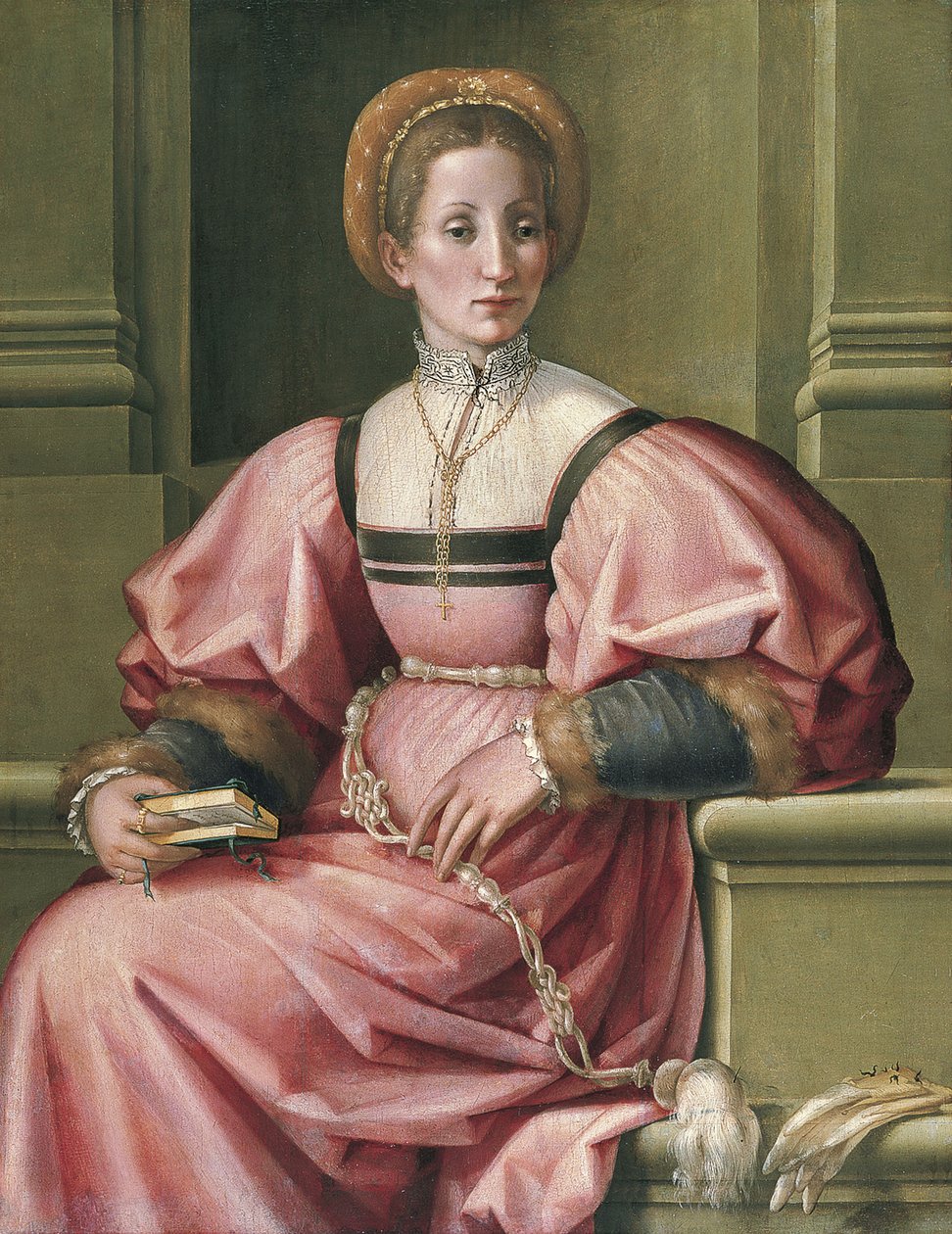 Porträtt av en dam av Pier Francesco di Jacopo Foschi