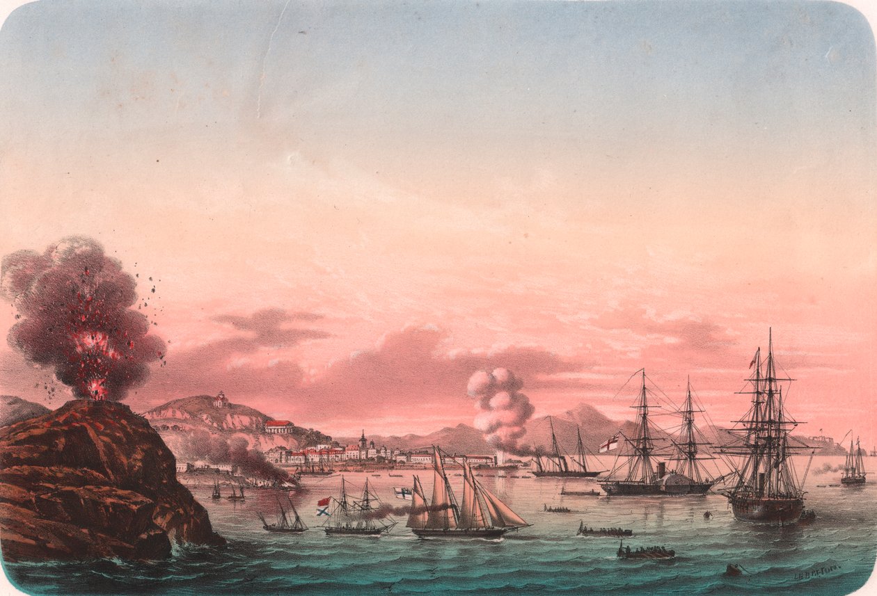Franska fartyg tar Kerc, 26 maj av Blaise Nicolas Le Sueur