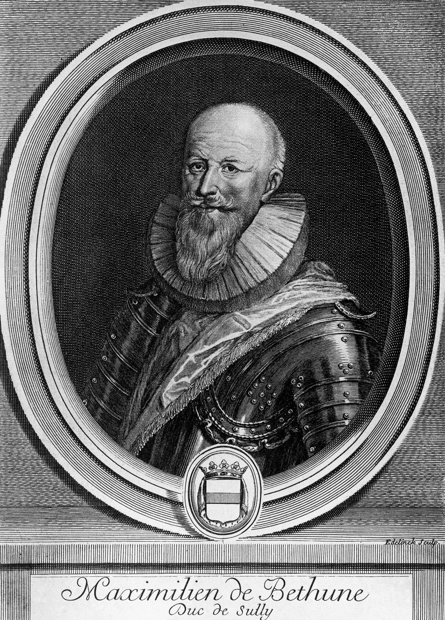Porträtt av Maximilien de Bethune av Blaise Nicolas Le Sueur