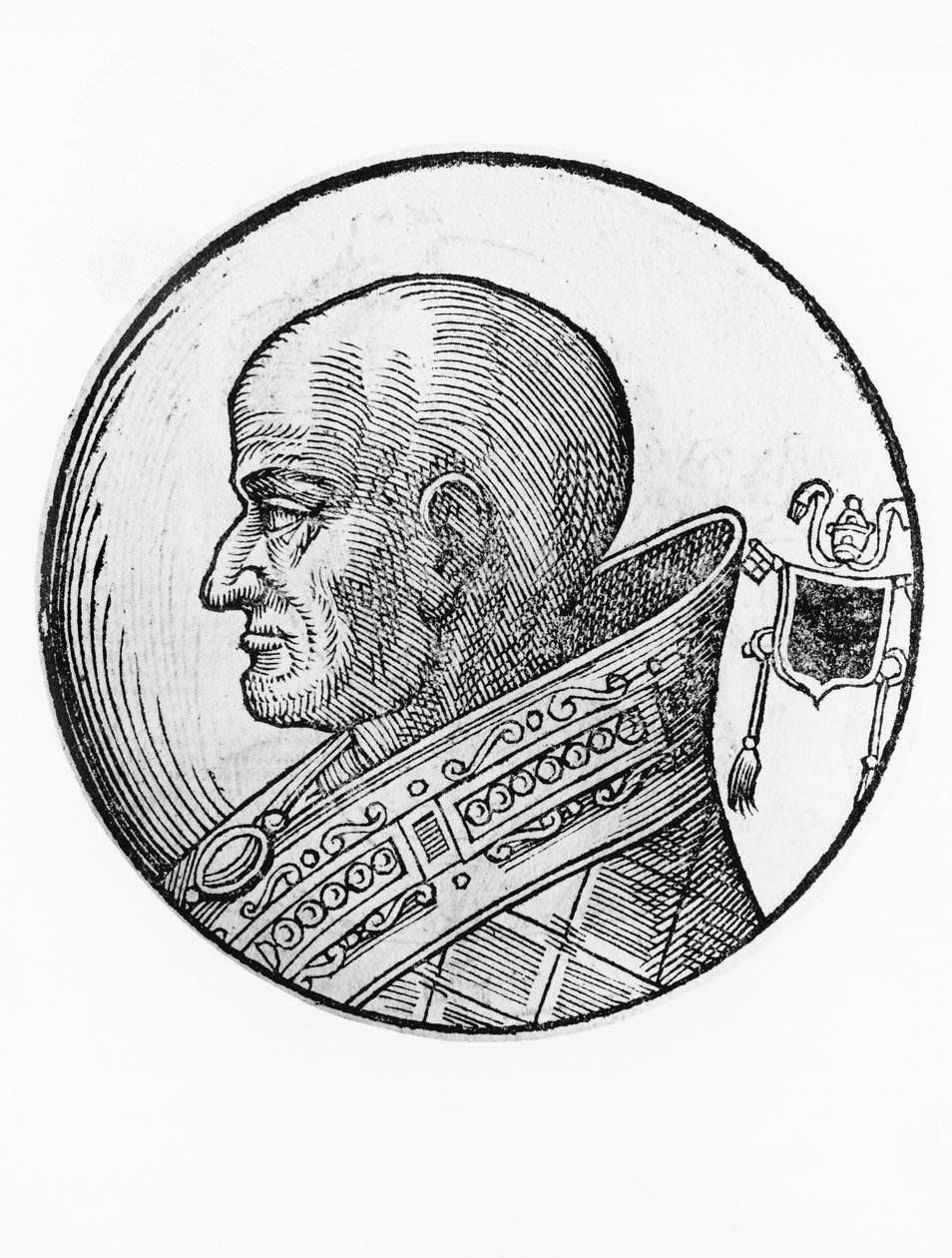 Porträtt av Sergius III (död 911) av Blaise Nicolas Le Sueur