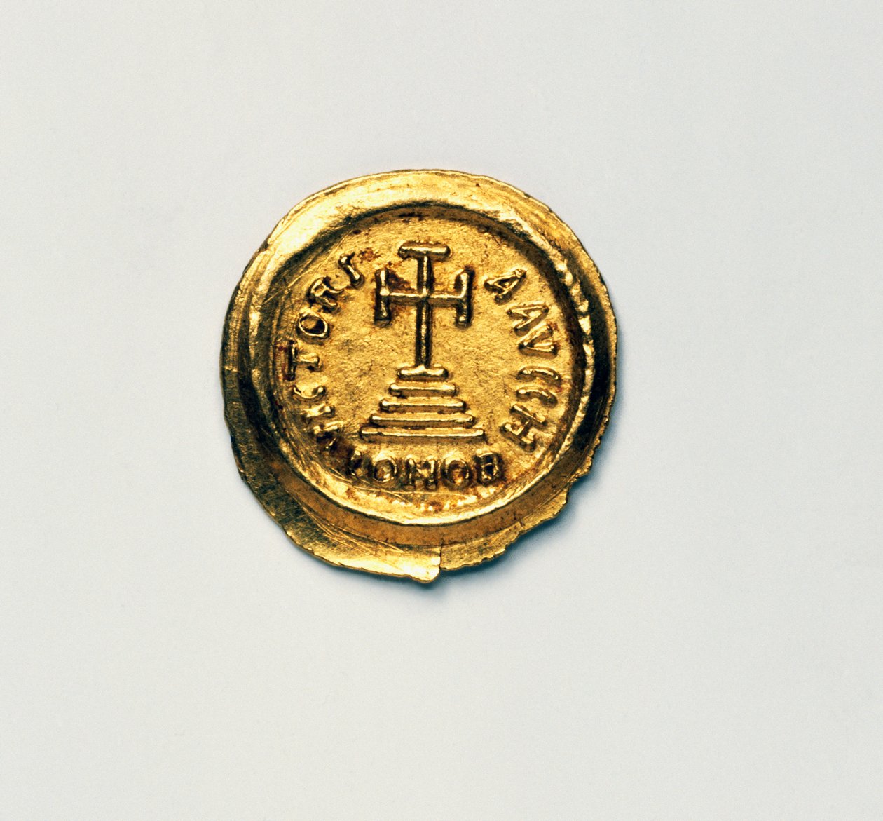 Solidus av den bysantinske kejsaren Heraclius, bysantinska mynt, 700-talet e.Kr. av Blaise Nicolas Le Sueur
