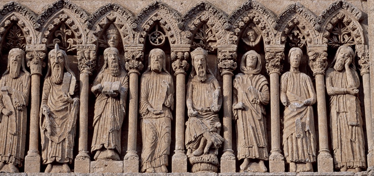 Spanien, Kastilien och León, katedralen Santa Maria, Fris med Gamla testamentets tecken av Blaise Nicolas Le Sueur