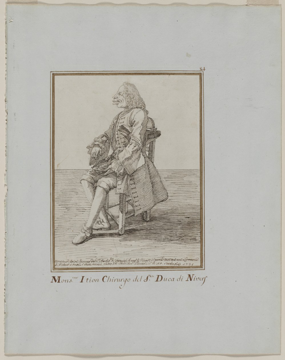 Monsieur Ition Kirurg vid sre. hertig av Nivers, 1749. av Pier Leone Ghezzi