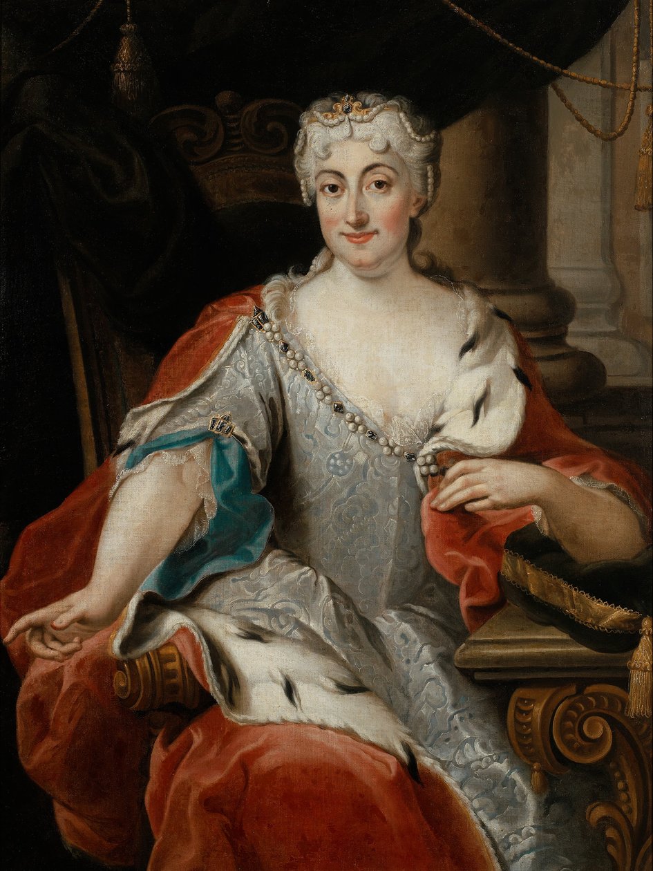Porträtt av Maria Clementina Sobieska ()  av Pier Leone Ghezzi