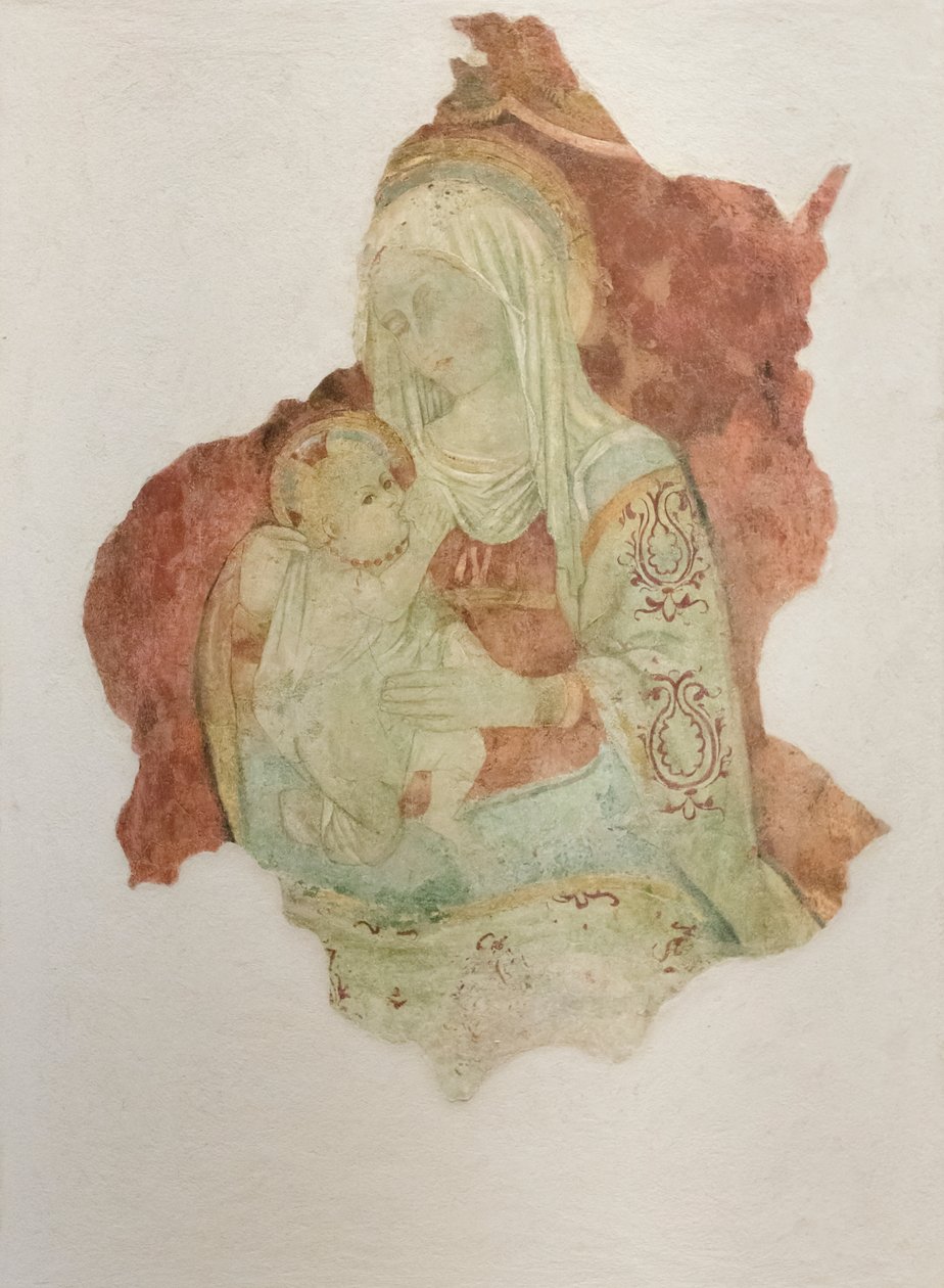 Modern ammar sitt barn, ca 1476 (fresken överförd till duk) av Pier Palma da Fermo