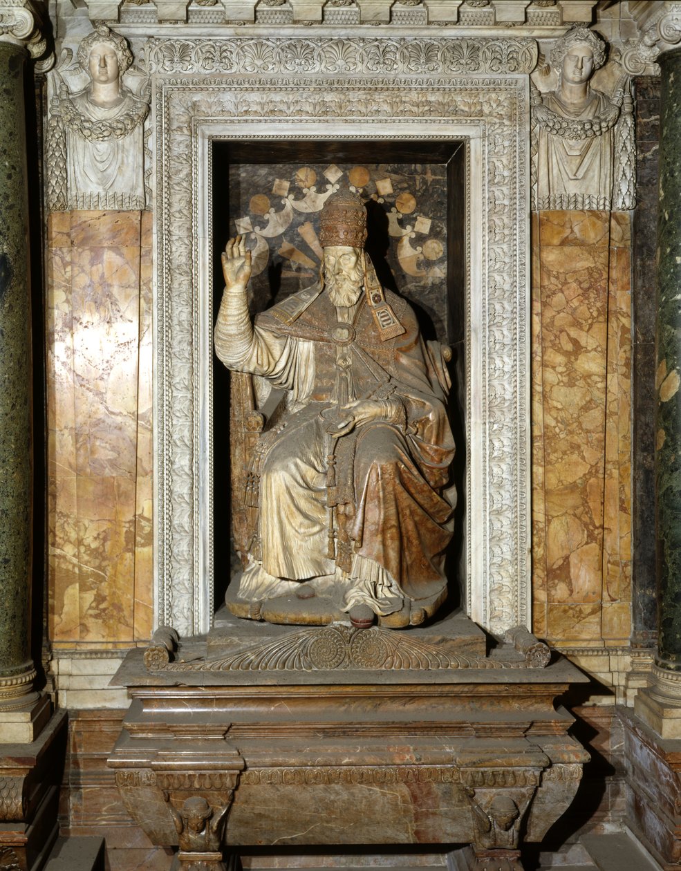 Påven Paul IV:s grav, Carafa-kapellet, Santa Maria sopra Minerva, Rom, ca 1559 (marmor) av Piero Ligorio
