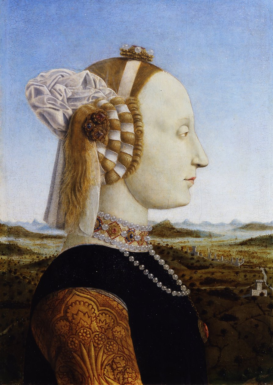 Porträtt av hertigen och hertiginnan av Urbino, Federico da Montefeltro och Battista Sforza av Piero della Francesca