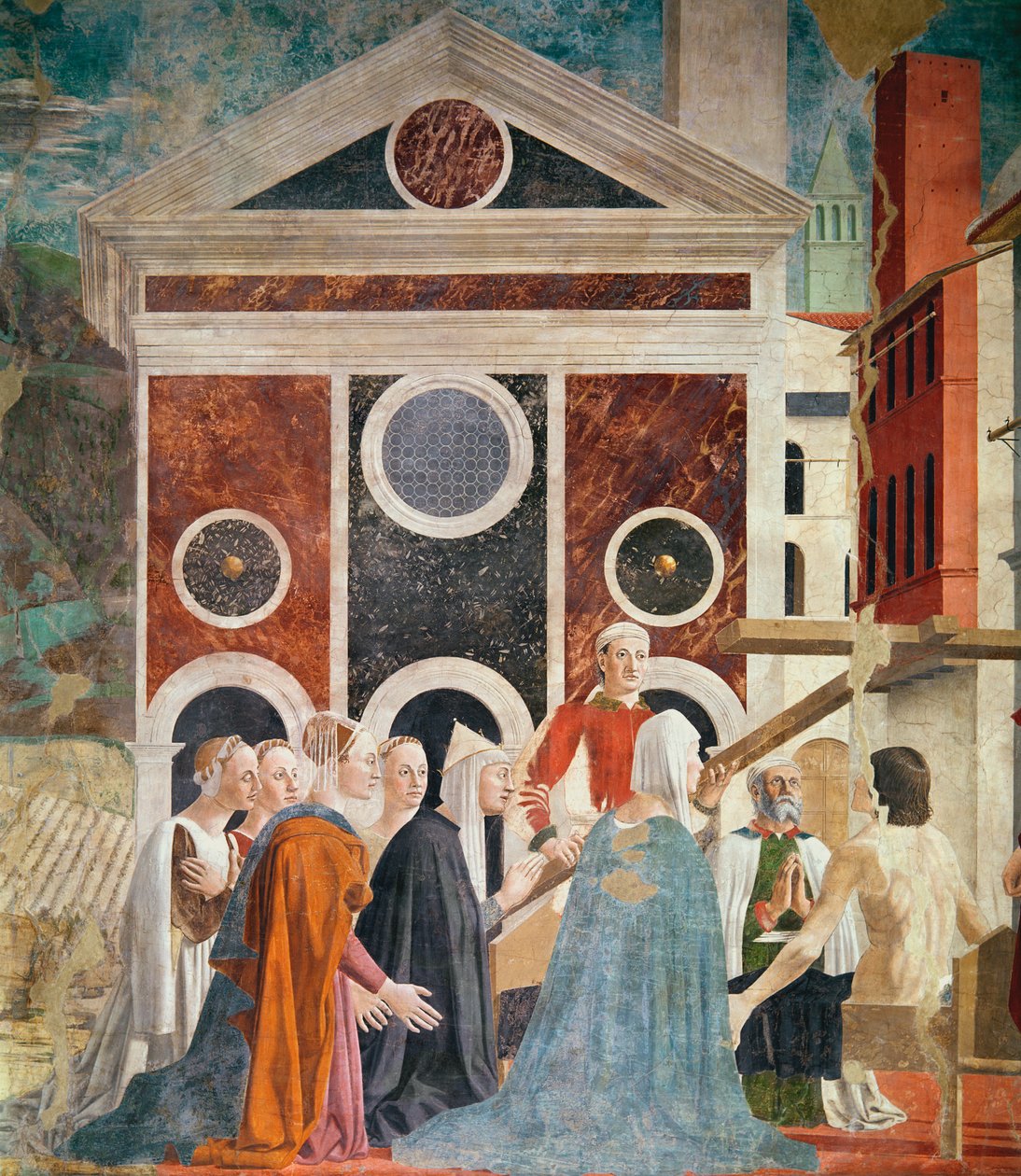 The Verification of the True Cross, c.1452-59 (detalj) av Piero della Francesca