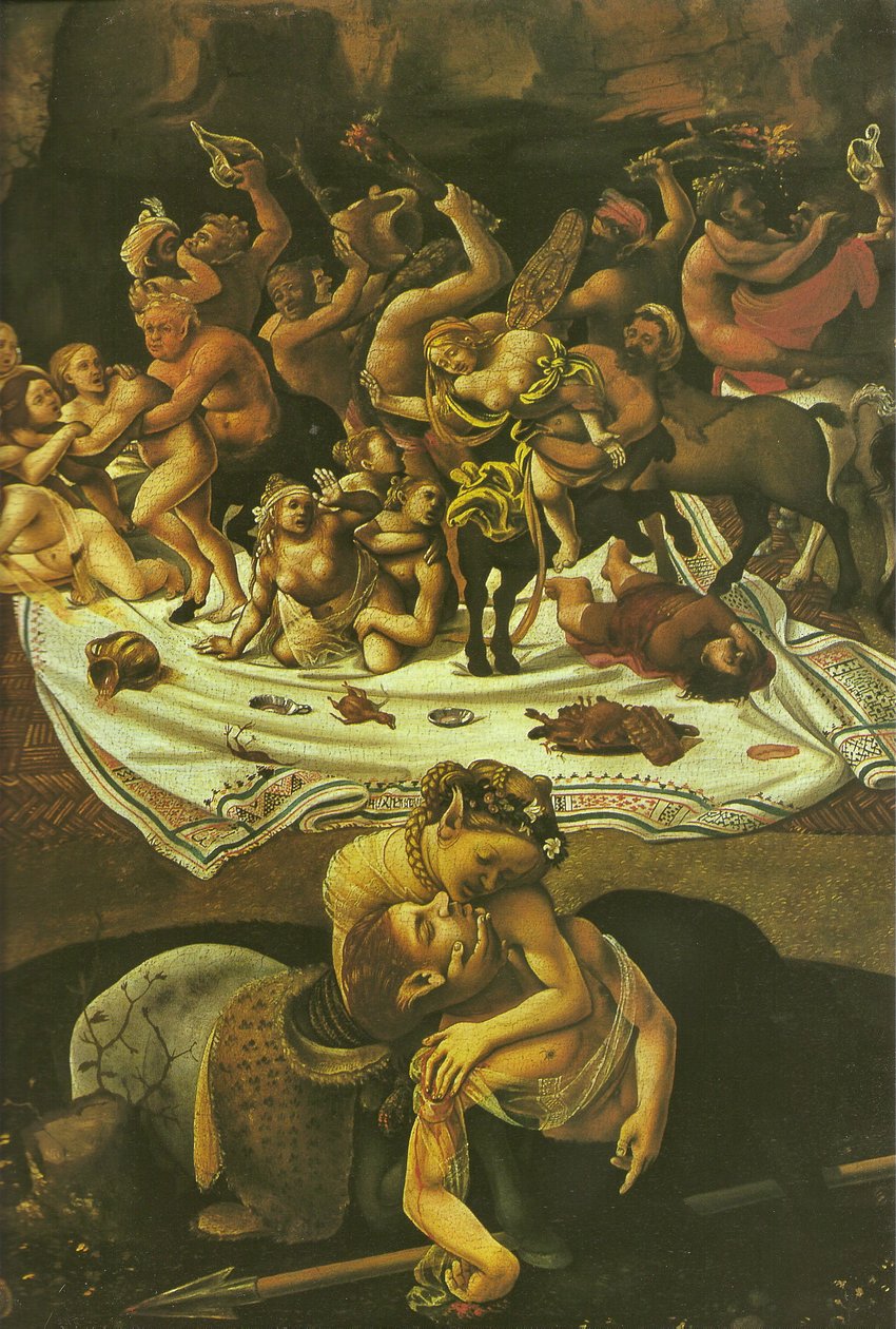 Slaget vid Lapiths och Kentaurerna av Piero di Cosimo