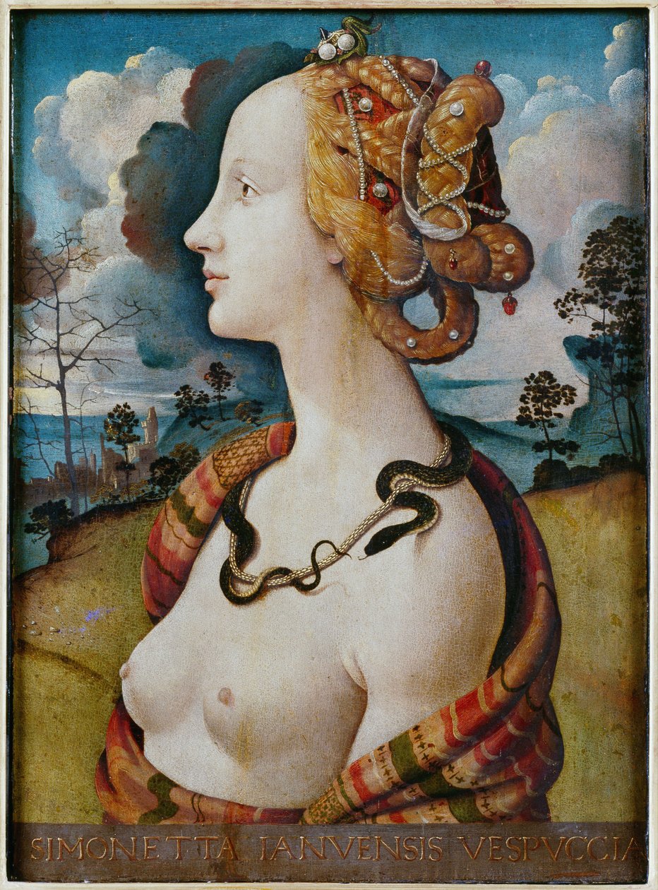 Portrait de femme dit de Simonetta Vespucci  av Piero di Cosimo