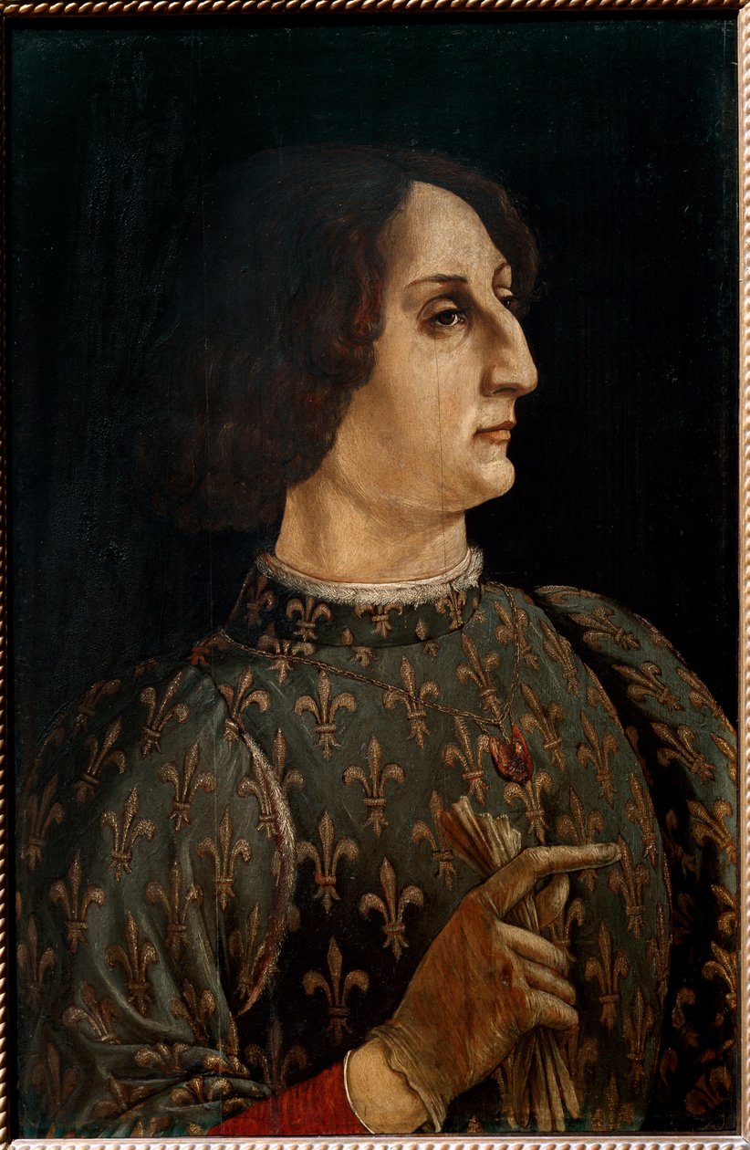 Porträtt av Galeazzo Maria Sforza, hertig av Milano av Piero del Pollaiolo
