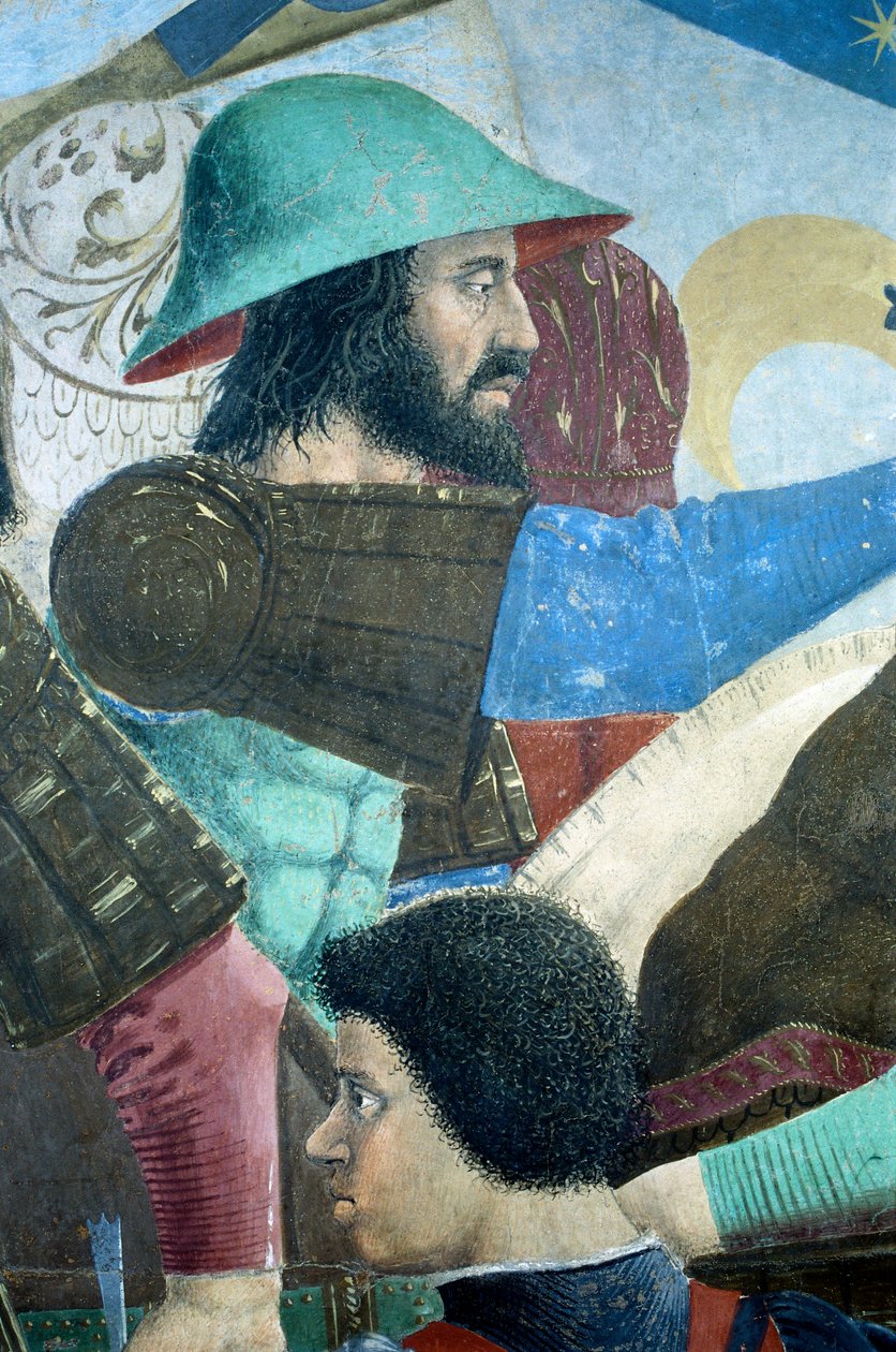 Detalj från Legenden om det sanna korset som visar slaget vid Heraclius I av Bysans mot Chosroes II, av Piero della Francesca av Piero della Francesca