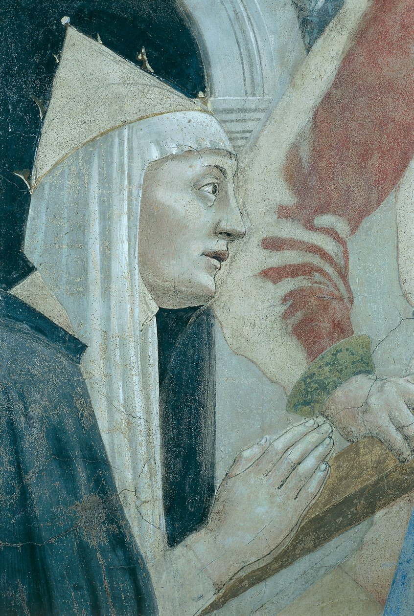 Detalj från The Legend of the True Cross som visar upptäckt och verifiering av True Cross, av Piero della Francesca av Piero della Francesca