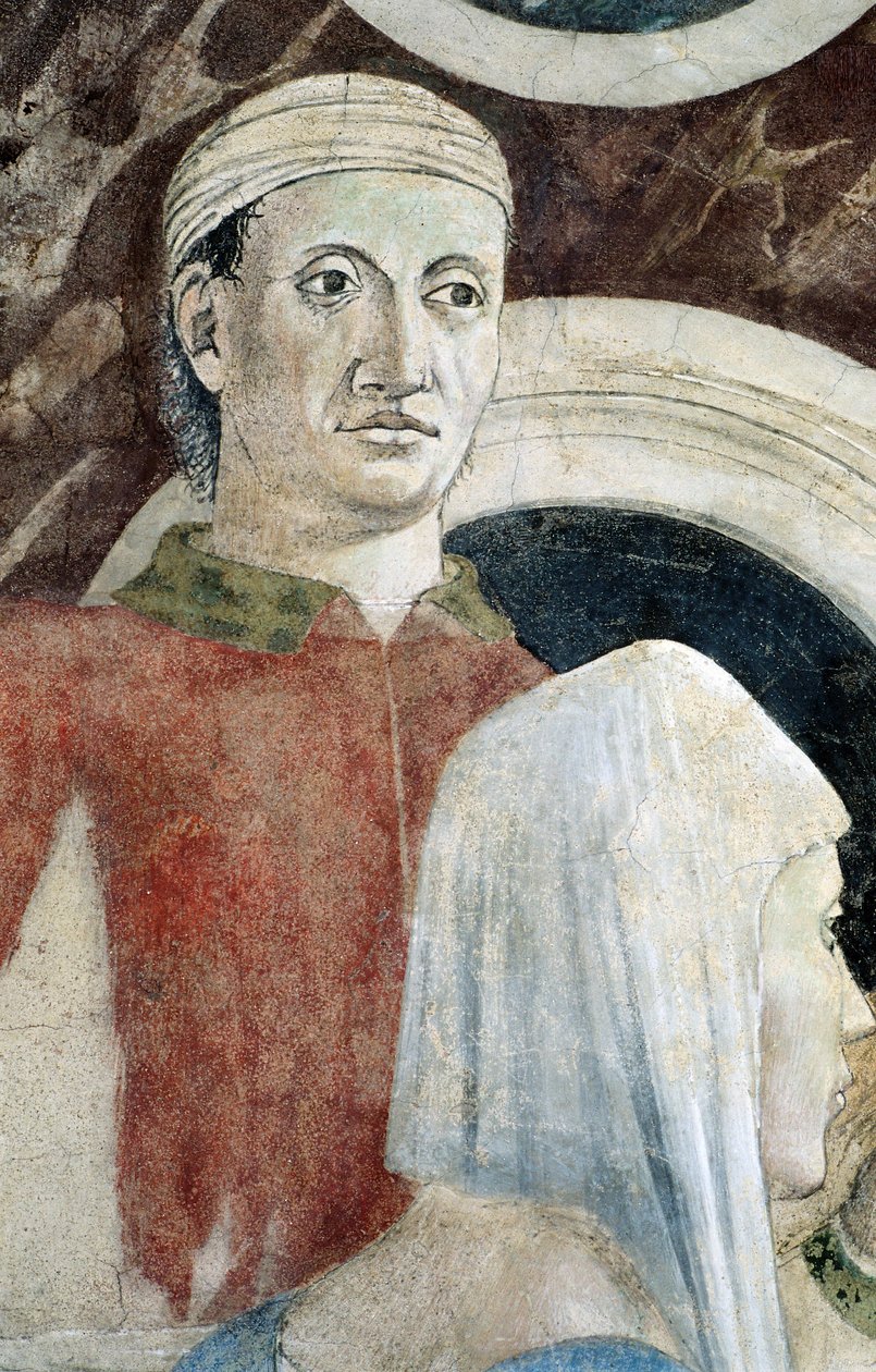 Detalj från The Legend of the True Cross som visar upptäckt och verifiering av True Cross, av Piero della Francesca av Piero della Francesca