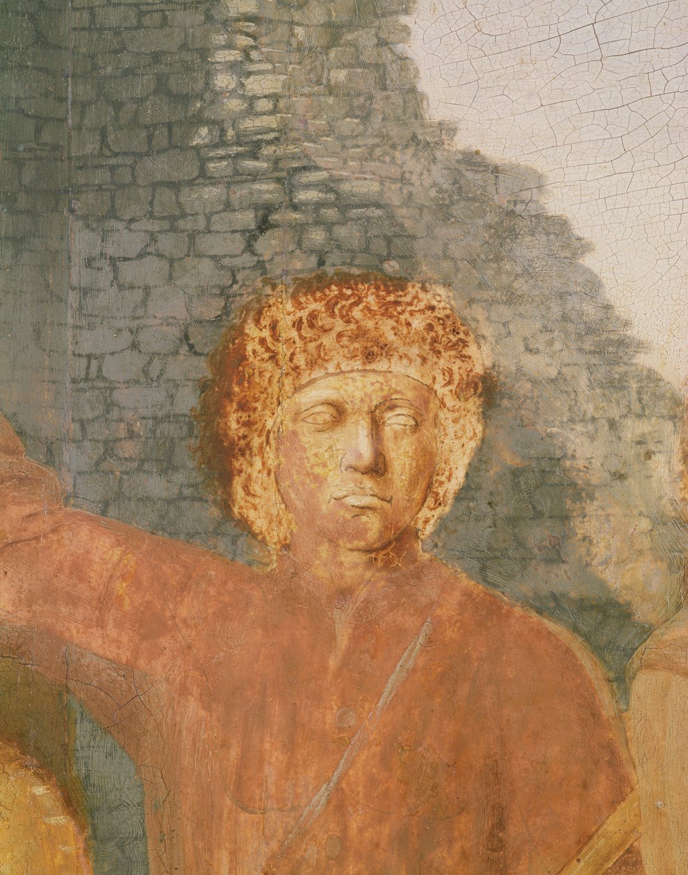 Nativity, 1470-50 olja på paneldetalj av 5240 av Piero della Francesca