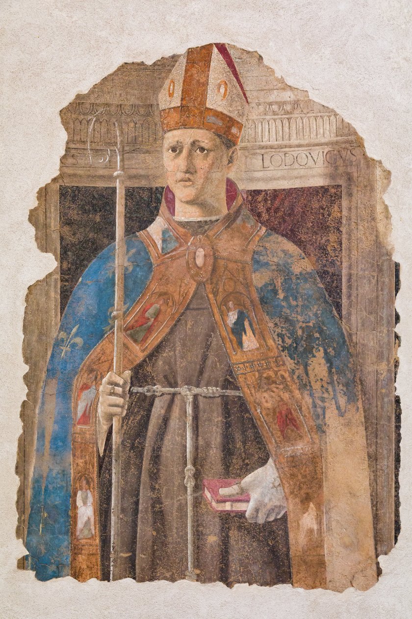 Sankt Ludvig av Toulouse, fragment av Piero della Francesca