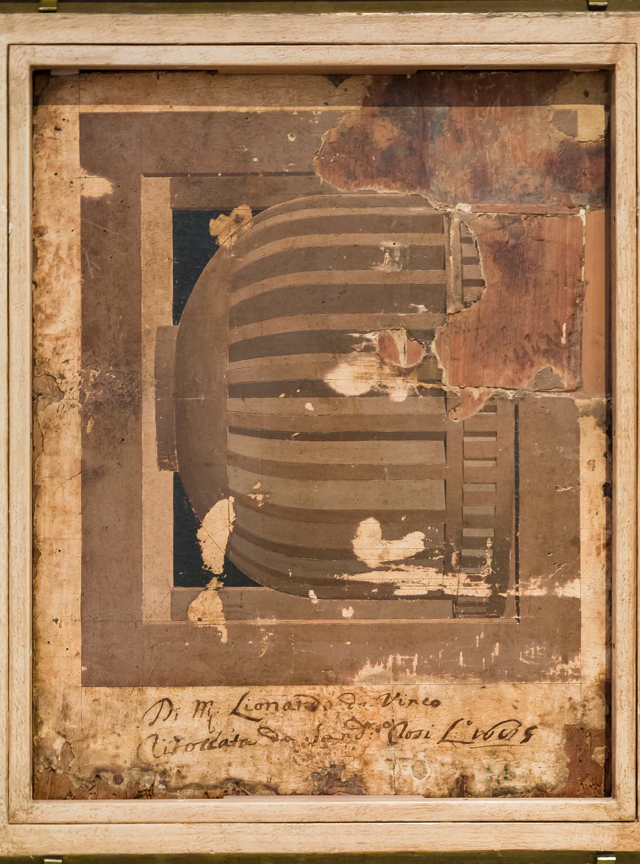 Studie av en container av Piero della Francesca