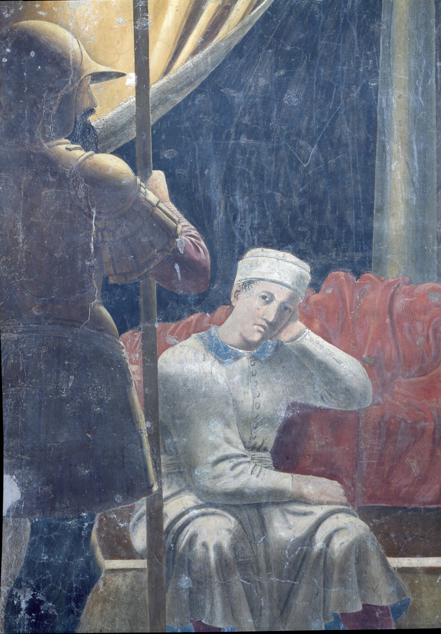 Konstantins dröm, färdigställd 1464 (detalj) av Piero della Francesca