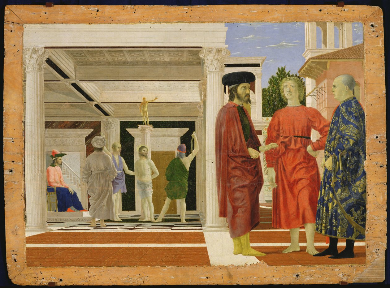 The Flagelation of Christ, c.1463-4 (tempera på panel) av Piero della Francesca