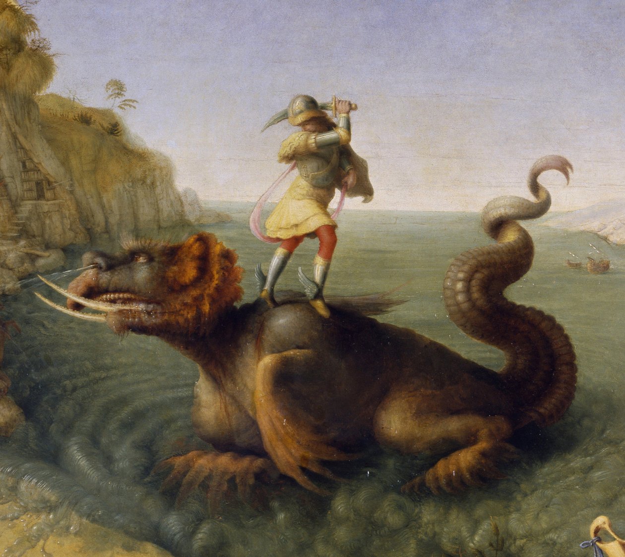 Perseus Rescuing Andromeda, c.1510-13 (oljeduk) (detalj) av Piero di Cosimo