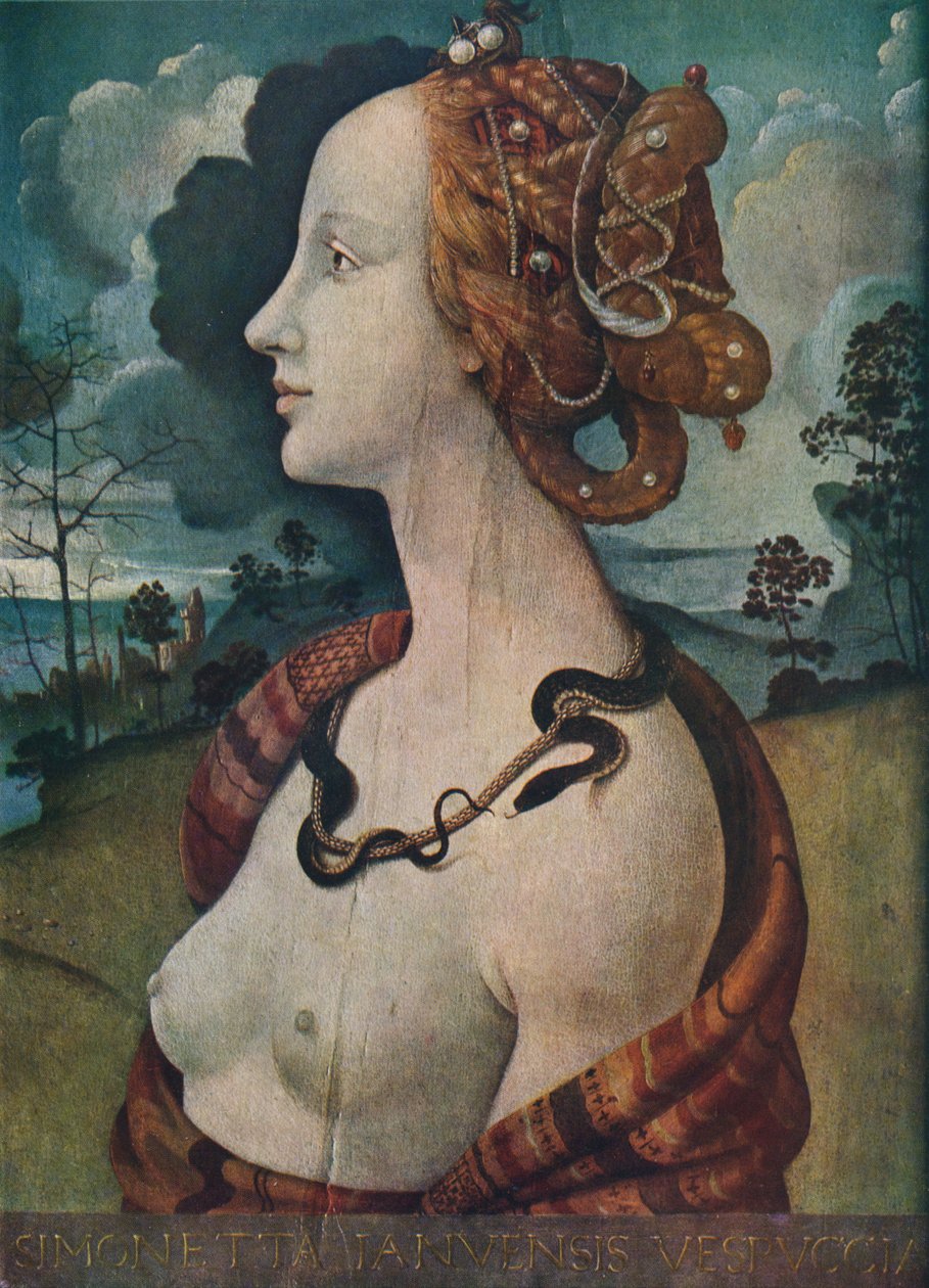 Porträtt av Simonetta Vespucci, c1480, 1939 av Piero di Cosimo