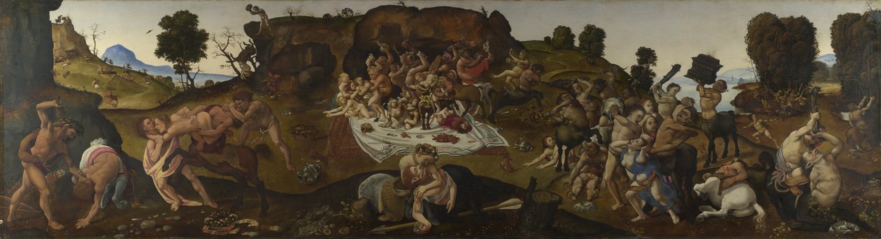Kampen mellan lapiterna och kentaurerna, ca. 1500-1515 av Piero di Cosimo
